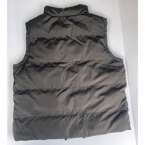 Automet Women's Cropped Puffer Vest Size XL Black Full Zip Pockets - Image 11