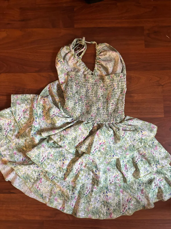 Green floral dress - Image 2