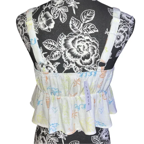 PacSun LA Hearts Petite Peplum Tank Top Size M - Image 2