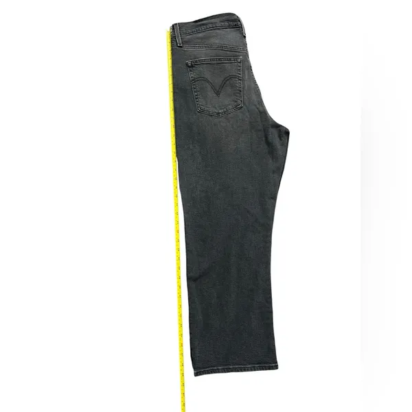 Levi’s NWT Ribcage Straight Ankle Jeans Black High Rise Denim Size 32 - Image 12