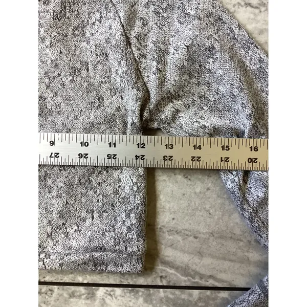 Gymshark Dry Grey Marl Long Sleeve Crop Top Keyhole Thumbhole Womens XS - Image 4