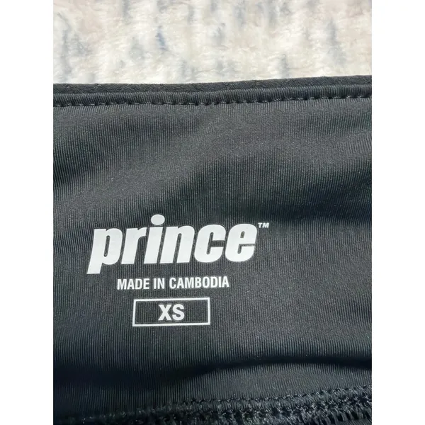 Prince Womens Flounce Skort Pure Black Tennis Skirt Built-in‎ Shorts WPT17231 XS - Image 2