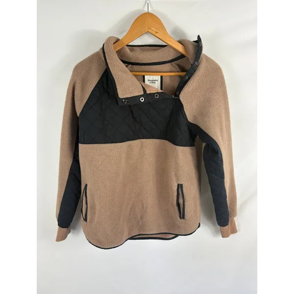 Abercrombie & Fitch Fleece Jacket Size Small - Image 2