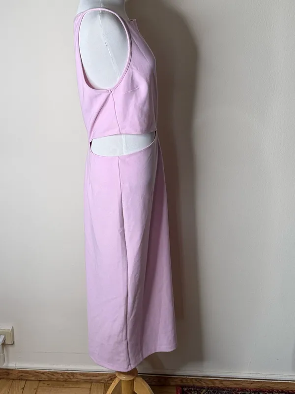 Abercrombie Pink Boat Neck Side Cut Out Maxi Dress - Image 6