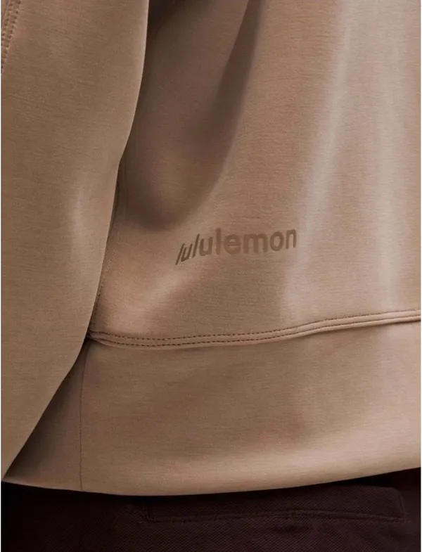 Lululemon Sofstreme Perfectly Oversized Cropped Crew - Taupetastic - Size 4 - Image 3