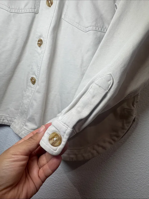 Vuori Mackenzie Shirt Jacket - Ivory/Cream size M/L - Image 5
