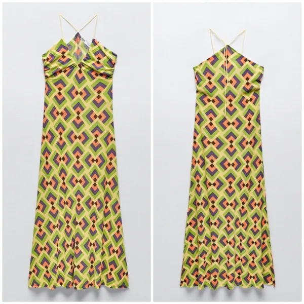 Zara geometrical jacquard knit dress NEW - Image 6