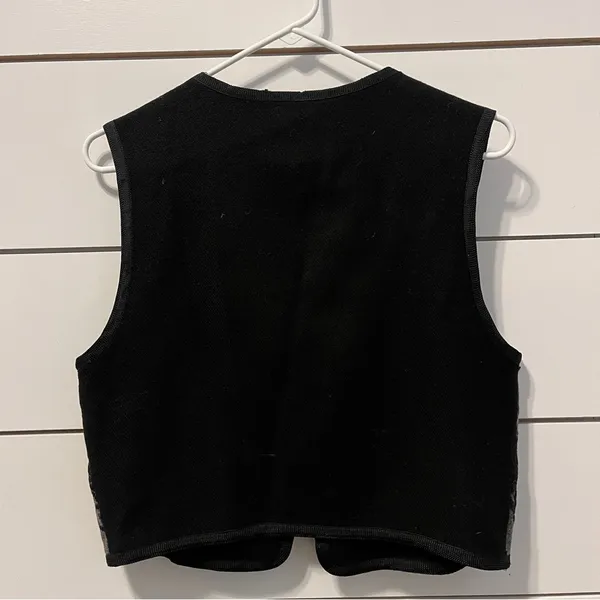 Vintage 90s Express Wool Vest Frog Tog - Image 5
