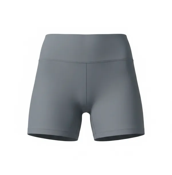 CRZ YOGA Women’s High Rise Biker Shorts Gray Yoga Workout Athletic Stretch - Image 2