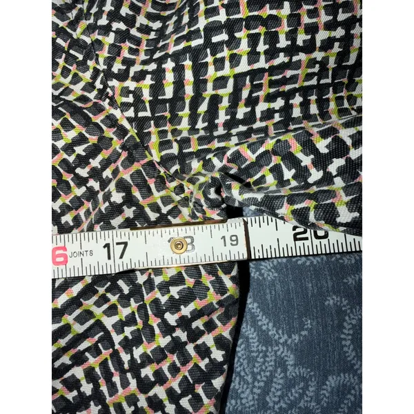 Geometric‎ Print Moto Jacket Cabi Cliffside 5099 Multicolor Full Zip Blazer Sz M - Image 5