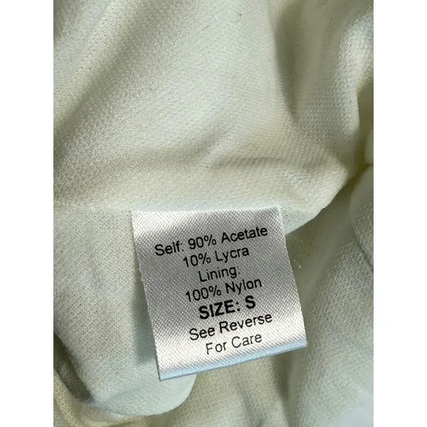 Alexia Admor New York Cream Black‎ Strapless Dress Small Patterned - Image 6
