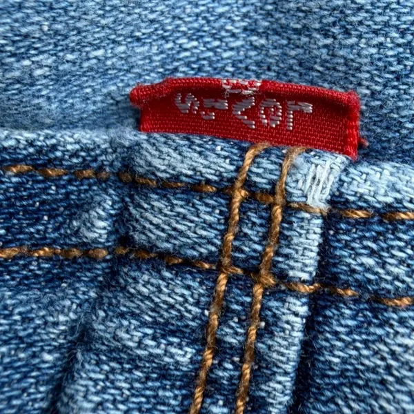 Levis 515 Womens Size 14 Bermuda Denim Shorts Cuffed Stretch Jean Casual Summer - Image 7