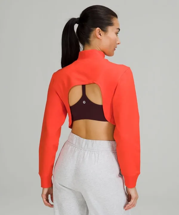 Lulu Townsend Lululemon Orange LA Reversible Mock Neck Sz 8 - Image 2