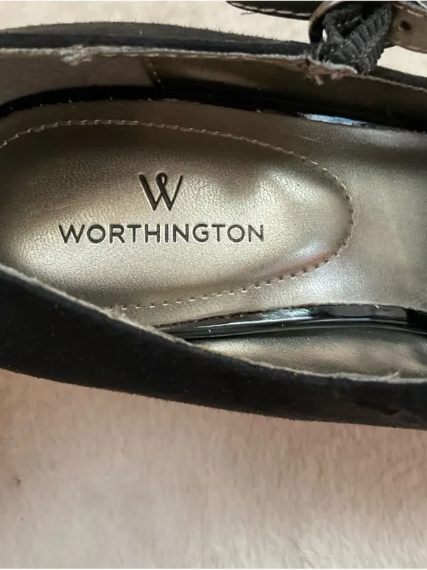 Worthington Black Mary Jane Heels with Ankle Strap - Image 3