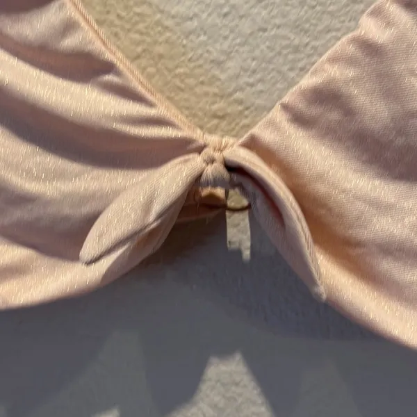 Aerie Pink Pink Gold Crop Top Bralette Top Size XL - Image 4