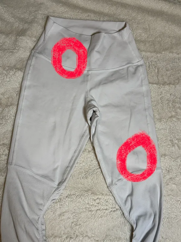 Alo High-Waist White Ribbed Leggings - Image 6