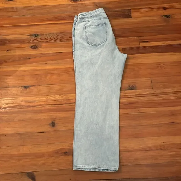 Rue+ Rue21 Denim Blue Jeans Womens Size 14 Straight Wide Leg Loose Fit - Image 4