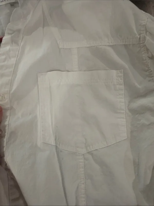 Altar'd State White Cropped Button-Up Shirt - Image 3