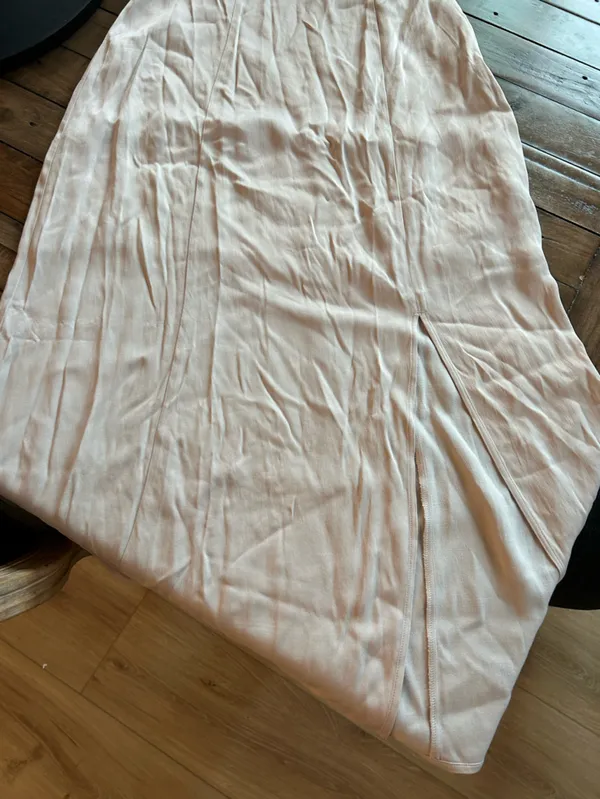 NWT Anthropologie Maeve Colorblock Pink Slip Midi Dress 4 - Image 8