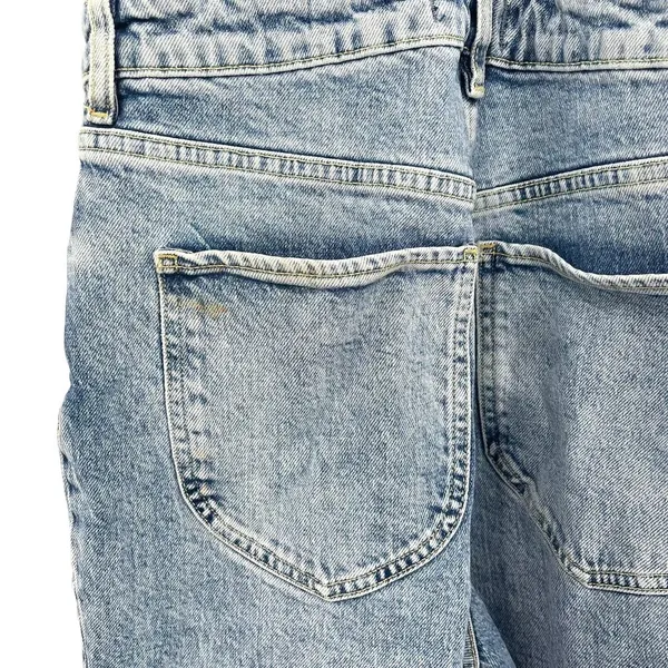 Free People Shelby Denim Overalls Blue Wash‎ Size 27 - Image 9