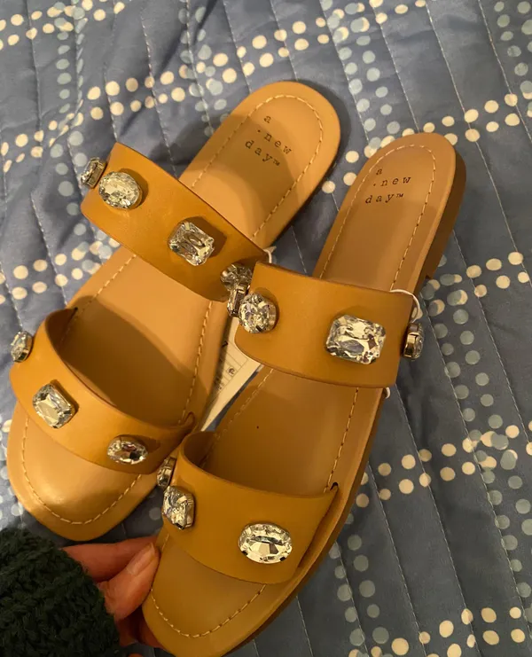 A New Day Tan Sandals - Image 2