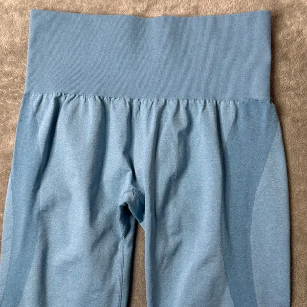 NVGTN Sky Blue Contour Seamless Leggings Womens M Activewear Workout Gym - Image 7