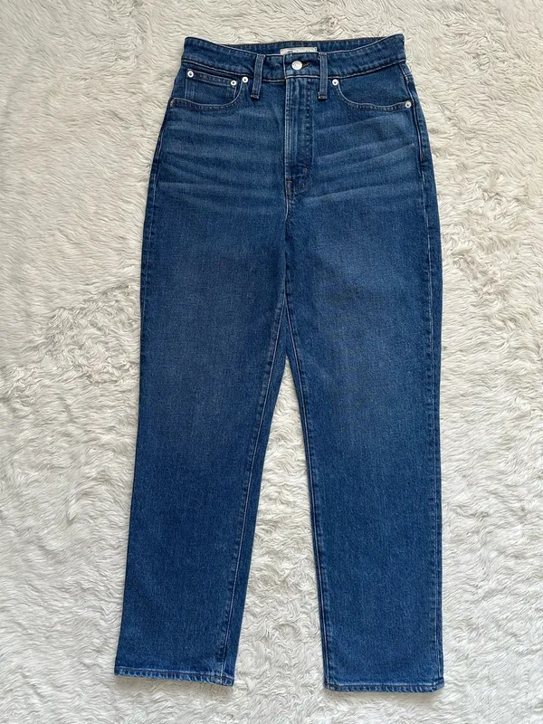 Madewell Jeans The Curvy Perfect Vintage Straight Jean in Mayfield Wash Sz 28 - Image 5