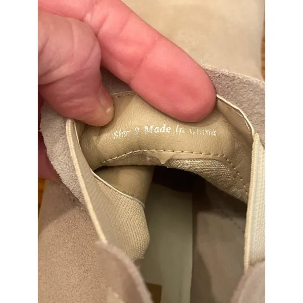 Dolce Vita platform suede booties tan size 9 - Image 6
