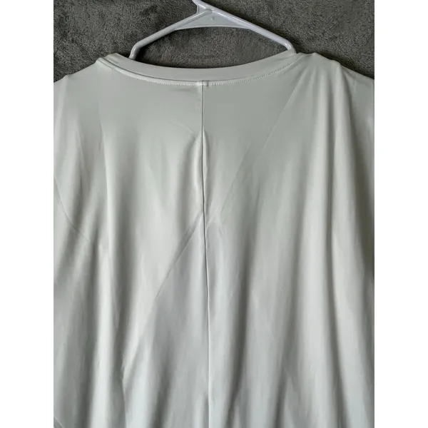 Halara White Long Sleeve Performance Crewneck Athletic Top Shirt Medium New - Image 4