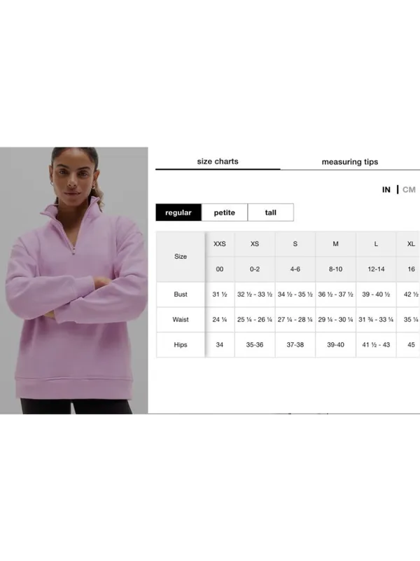 New Athleta M Forever Fleece 1/4 Zip Sweatshirt Fleur Pink Medium Regular - Image 6