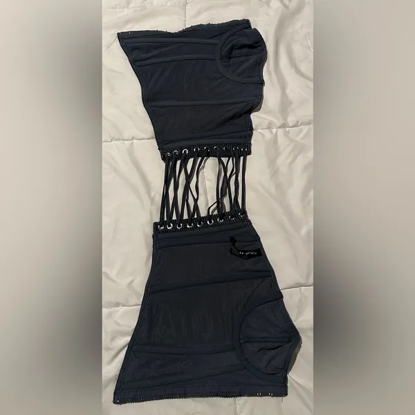 Urban Outfitters navy blue corset - Image 4