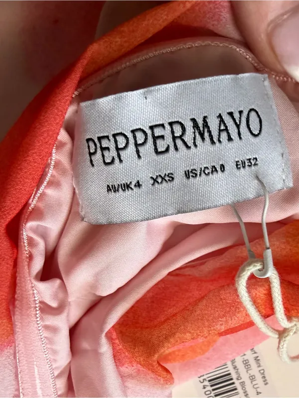Peppermayo Manon Scarf Mini Dress - Blushing Blossom US 0 NWT *No scarf - Image 6