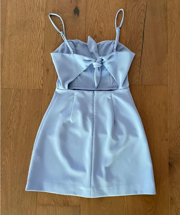 French Connection Whisper Tie Back Mini Dress - Image 2