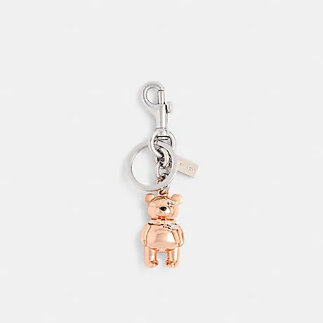 COACH New York 3D Bear Bag Charm Rose Gold 87166 - Image 8