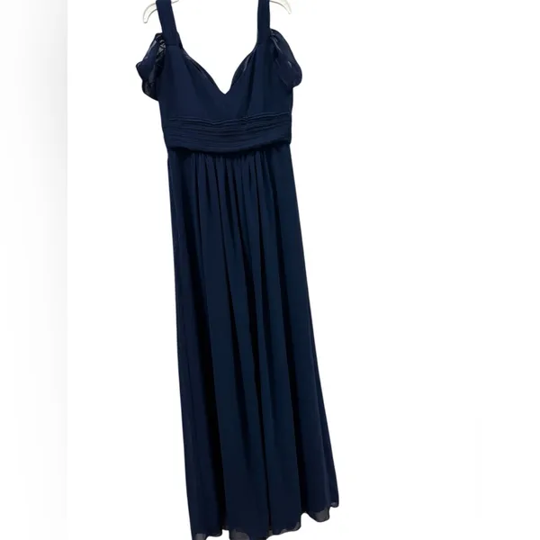 Chic Navy Blue Maxi Dress IEFIEL Size 4 - Image 2