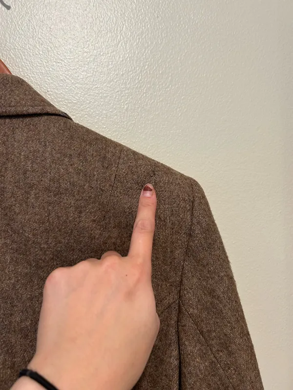 Vintage brown/beige blazer Brown - Image 9