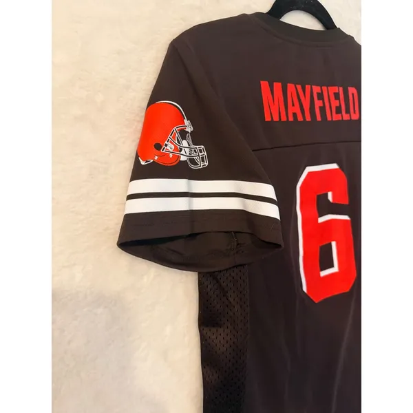 Cleveland Browns Baker Mayfield Jersey Womens Medium Brown Fanatics NFL Team‎ #6 - Image 8
