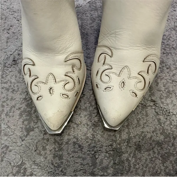 Steve Madden Multi Leather Pointed-Toe Western Booties - Image 4
