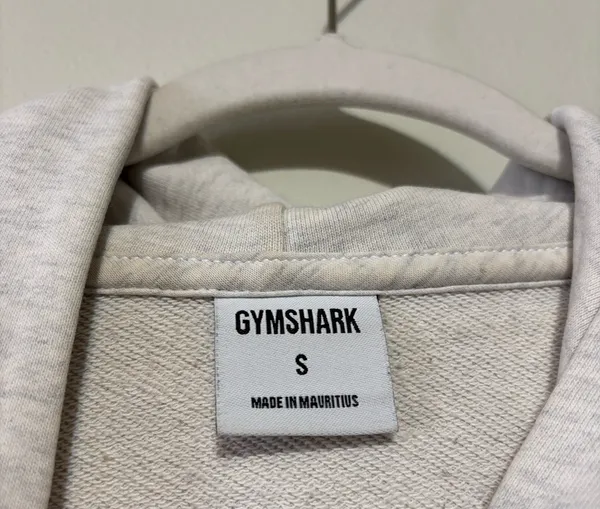 Gymshark Rest Day Hoodie Light Grey White Marl - Image 3