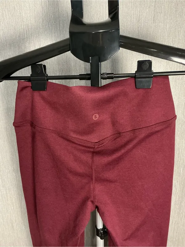High-Waist Stretch Flare Pants in Burgundy Size Small - Image 13