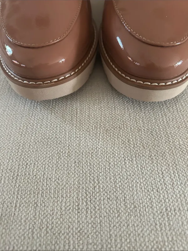Naturalizer Adiline leather slip-on loafer,Hazelnut brown patentSize 9.5W, NWOT - Image 7