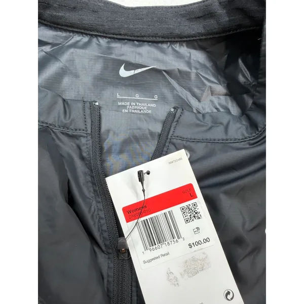 Nike Womens Tour Repel Golf Vest Black Full Zip Sleeveless DX6085-010 Large NWT - Image 6