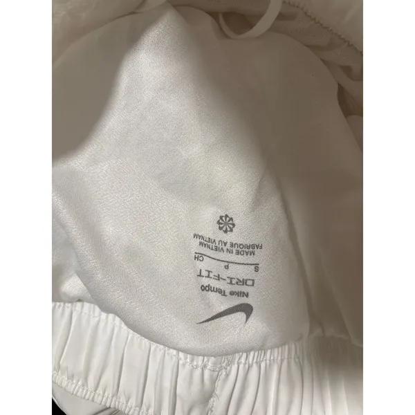 Nike Tempo White Dri-FIT Running Shorts S - Image 6