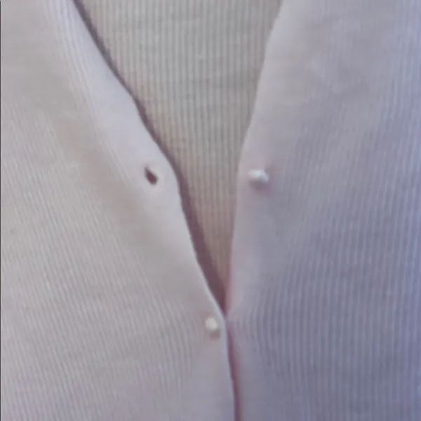 Light Pink Cardigan Sweater small - Image 2