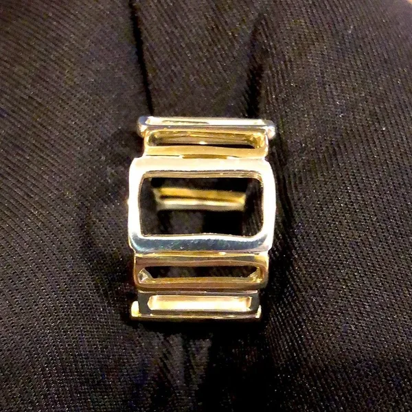 SILPADA Sterling Silver and Gold Tone Framework Two Tone Ring Sz 6 - Image 7