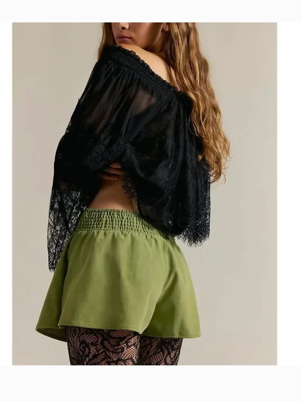 NWOT FREE PEOPLE X We The Free Paradise Found Suede Skort Going Green pocket XS - Image 6