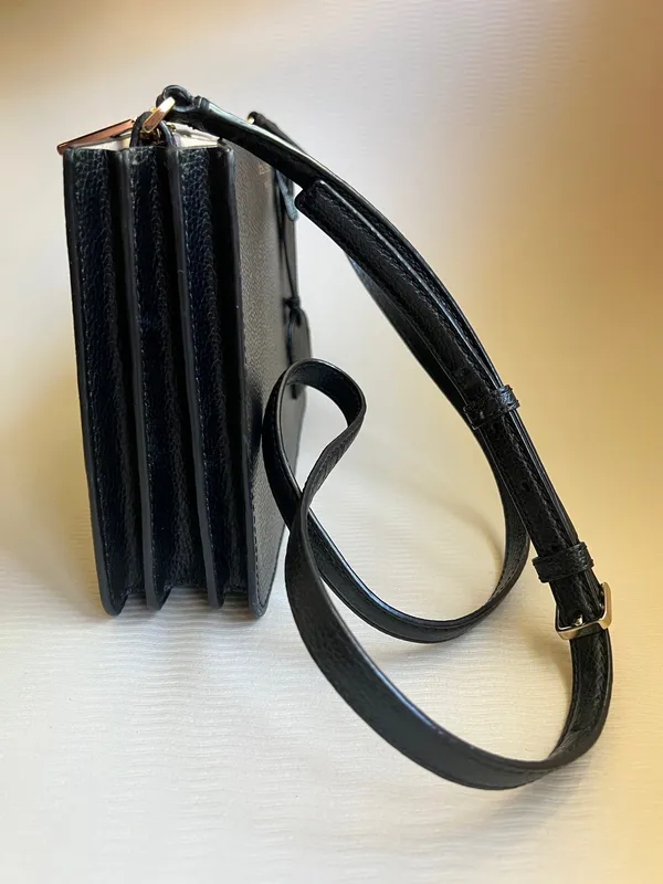 Kate Spade New York Eva Triple Gusset Crossbody – Black - Image 6