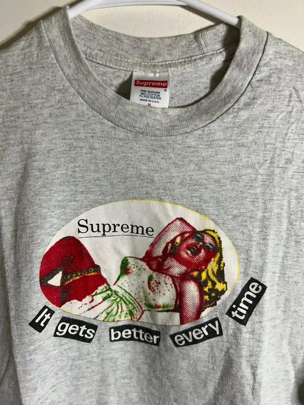 Supreme It Gets Better Every Time T Shirt Men's Sz S - Image 3