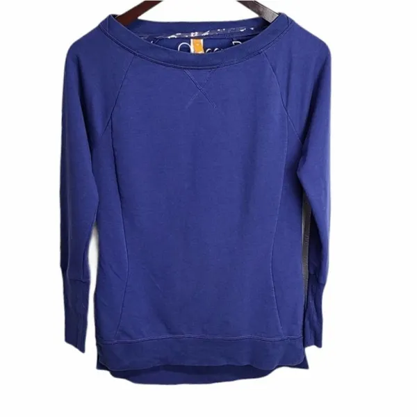 Lucy Blue Boat Neck Sweater Size Extra Small Pullover‎ Style Blue - Image 2