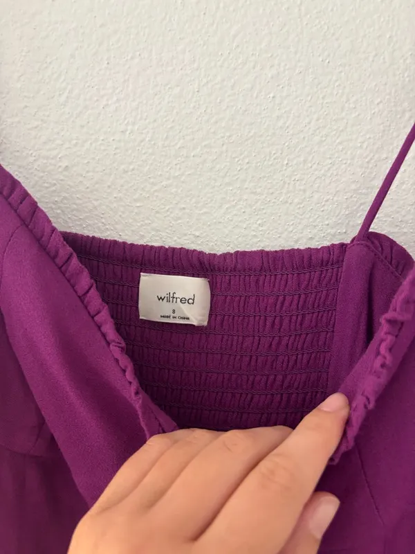 Aritzia Wilfred Genoa fable mini dress in purple - Image 3